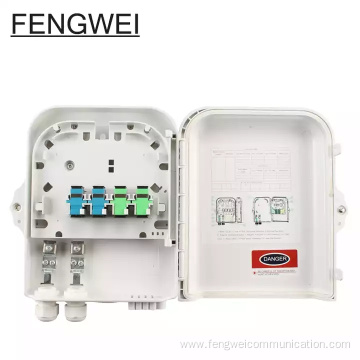 outdoor 8 core fiber optic termination box